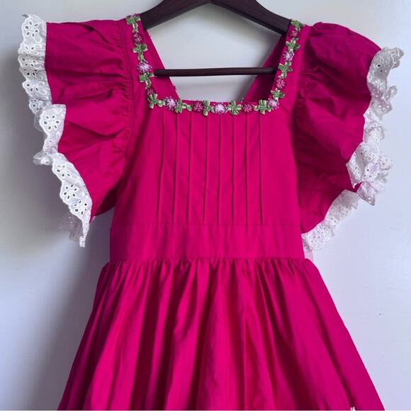 Dollcake‎ Red Bells Frock Girls Dress 6 NEW Party Christmas Holiday Formal Gala - Picture 5 of 16